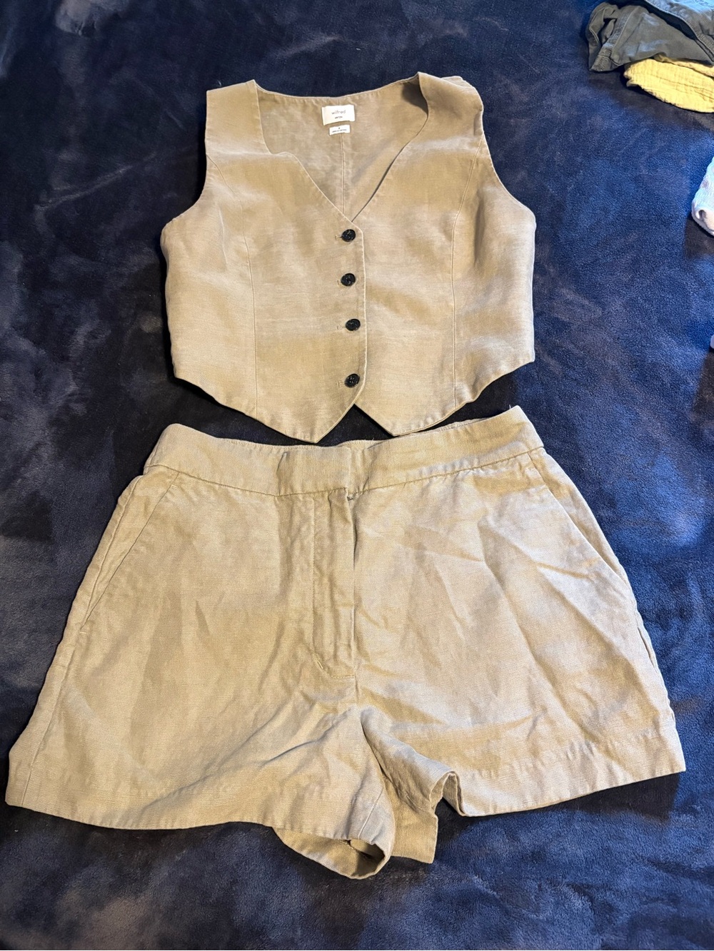 Aritzia Wilford Power Linen SET